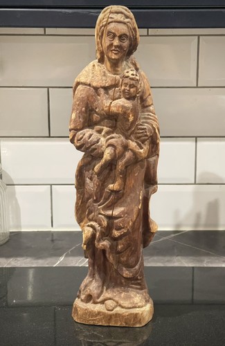 Large antique carved wood - antique,
