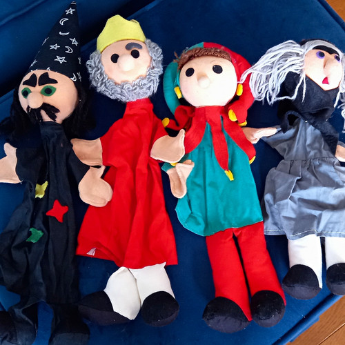 Vintage hand puppets - puppets,