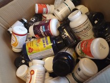 Empty Vitamin Bottles -