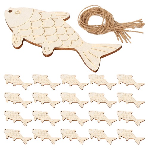 240 pcs unfinished wood fish - 240,
