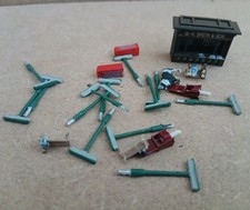 Pre Owned Lot of Various N Gauge Station Accessories.