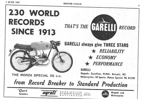 1967 advert for garelli - advert,