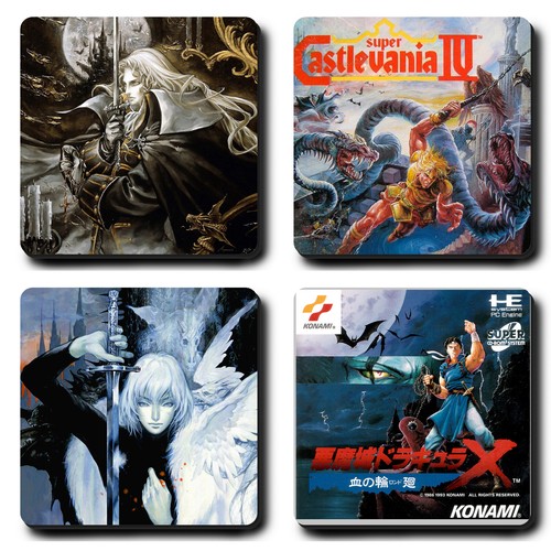 Castlevania coasters hard - castlevania,