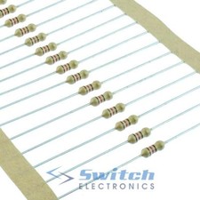 1r to 10M Ohm - 0.25W Carbon