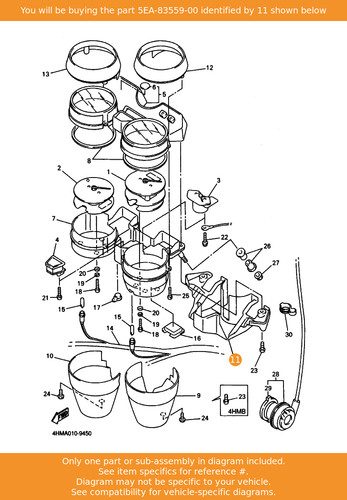 Yamaha cover meter - cover,,