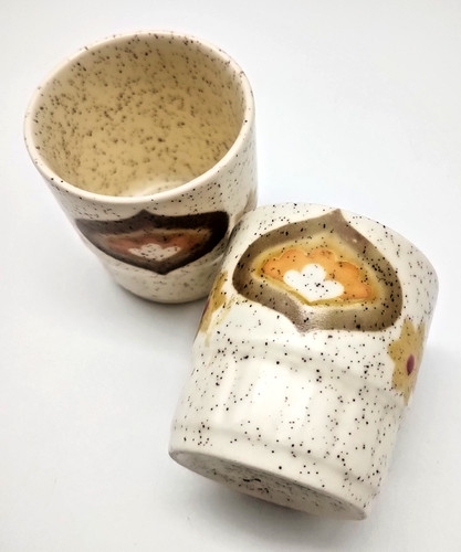 Egg cup pair - egg,