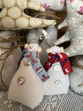 Tilda Snowman Snowman 2 Doll Handmade Christmas Christmas Decor Gift