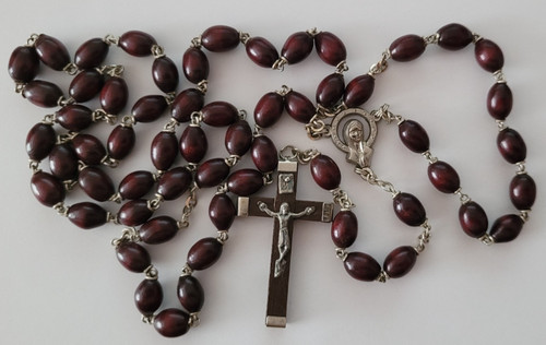 Antique wooden rosary - wooden,