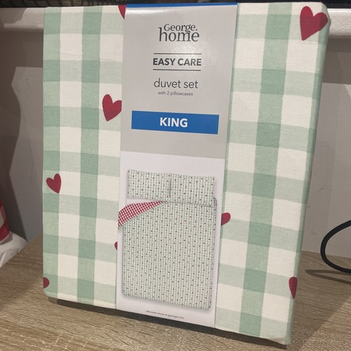 George home checkered heart - home,