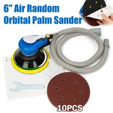 6" 150mm Round Pneumatic Polisher Air Palm Random Orbital Sander Grinder Kit UK