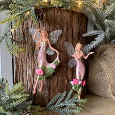 Fairy in Pink Rose Flower