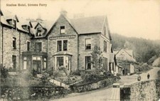 PRINTED POSTCARD OF THE STATION HOTEL, STROME FERRY, ROSS-SHIRE, SCOTLAND
