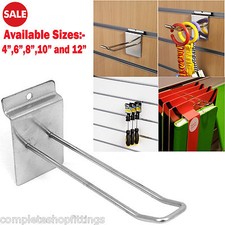 Slatwall Euro Hook Arm 4" 6"
