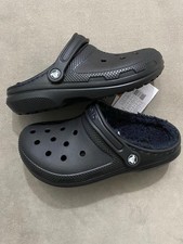 Black Fleece Lined Crocs Size
