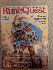 RuneQuest Deluxe Edition, soft cover, re-bound, 280 pages