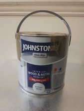 Johnstone's Interior Quick Dry Wood & Metal Gloss Paint Brilliant White 2.5L