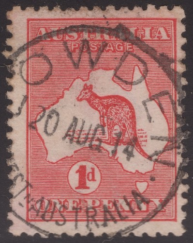 Kangaroo red die - 1d,