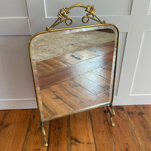 Art nouveau antique fireguard - art,