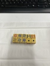 Antique  Bakelite Poker Dice Set Of 10
