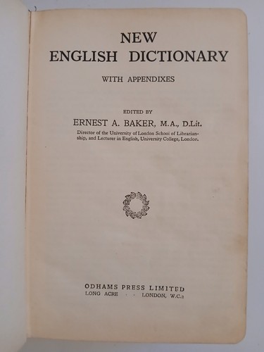 New english dictionary - new,