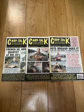 3 X Vintage Carp Talk 1994 Fishing Magazine Issues 15,16,17