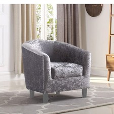 Tub Chair Velvet Armchair Sofa