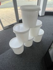 Food Grade Large Buckets With Lids In Perfect Nearly New Condition.