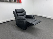 Lando Black Leather Reclining