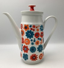 Vintage FiggJo Flint ‘Daisy’ White Coffee Pot.