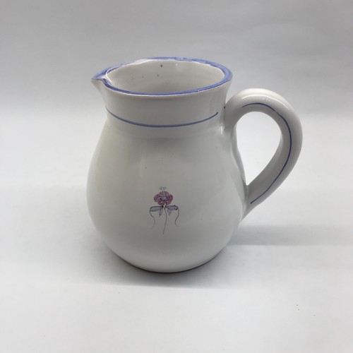 Glazed floral blue and white - blue,