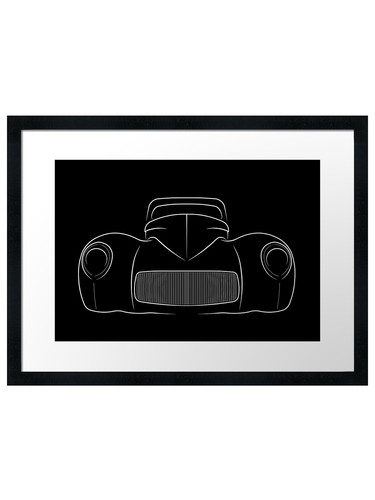 1941 willys coupe framed wall - 1941,