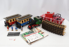 LGB G Gauge 0-4-0 Locomotive With Light Carriages Track Indoor Outdoor Train Set