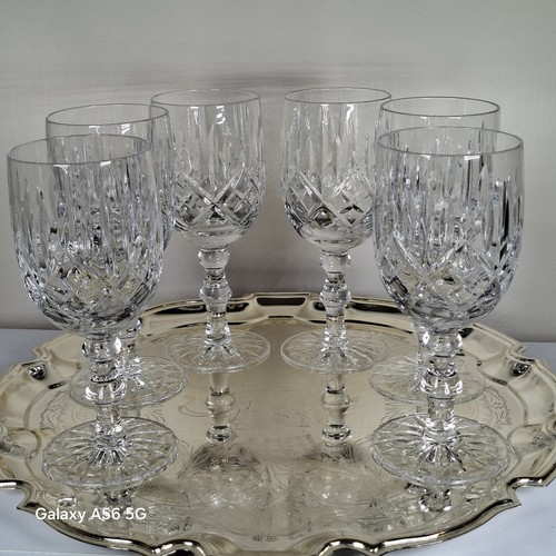 Set vintage cut crystal - set, 6