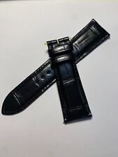 Discounted! Genuine Jaeger Lecoultre Alligator Leather Strap Black 21mm New!