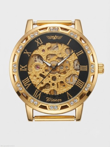 Mens gold automatic watch - automatic,