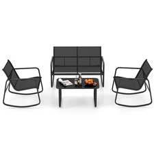 4 Piece Rocking Bistro Set