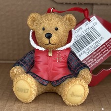 Harrods 2017 resin teddy bear - resin,