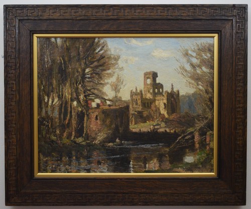 Kirkstall abbey oil listed - abbey., by