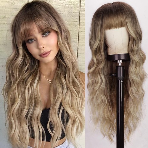 Blonde wig with - wig,