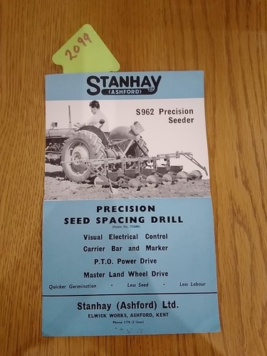 Stanhay seed precision drill - seed,