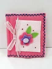 Handmade Machine Embroidered Felt Hand Sewing Needle Case