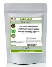 Sage Leaf Capsules 800mg 100%
