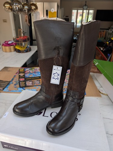 Ladies leather and suede - and,