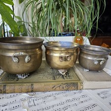Vintage Brass Planters Plant