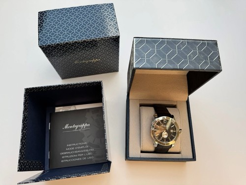 Montegrappa watch nero - nero,