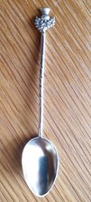 1896 Antique 8g Hallmar Sterling Silver Scottish Thistle Spoon by JM Birmingham 