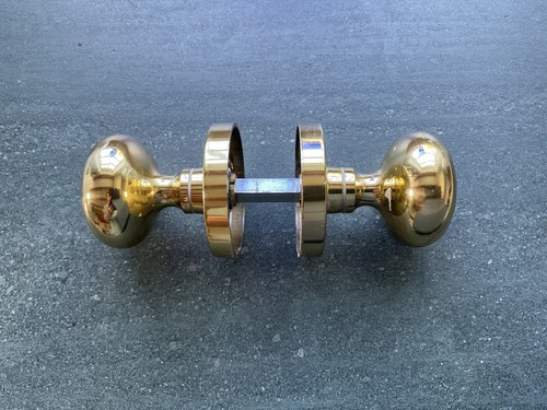 Brass door knobs mortice - door,