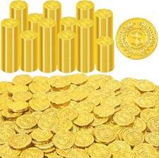 500 PCS Gold Coins, 1.4 in