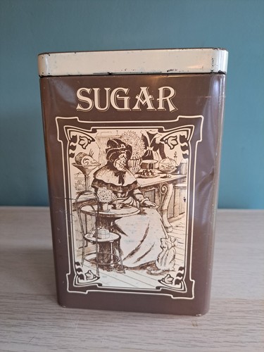 Vintage retro sugar storage - sugar,
