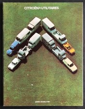 CITROEN UTILITY VANS Sales Brochure Aug 1979 Utilitaires Models For 1980 French
